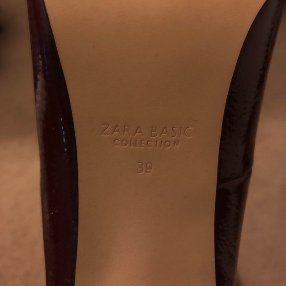 Zara burgundy block heels - Picture 6 of 6